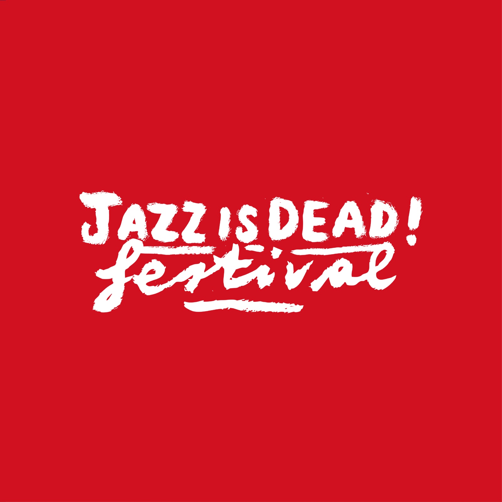 Visual rosso Jazz is Dead Festival