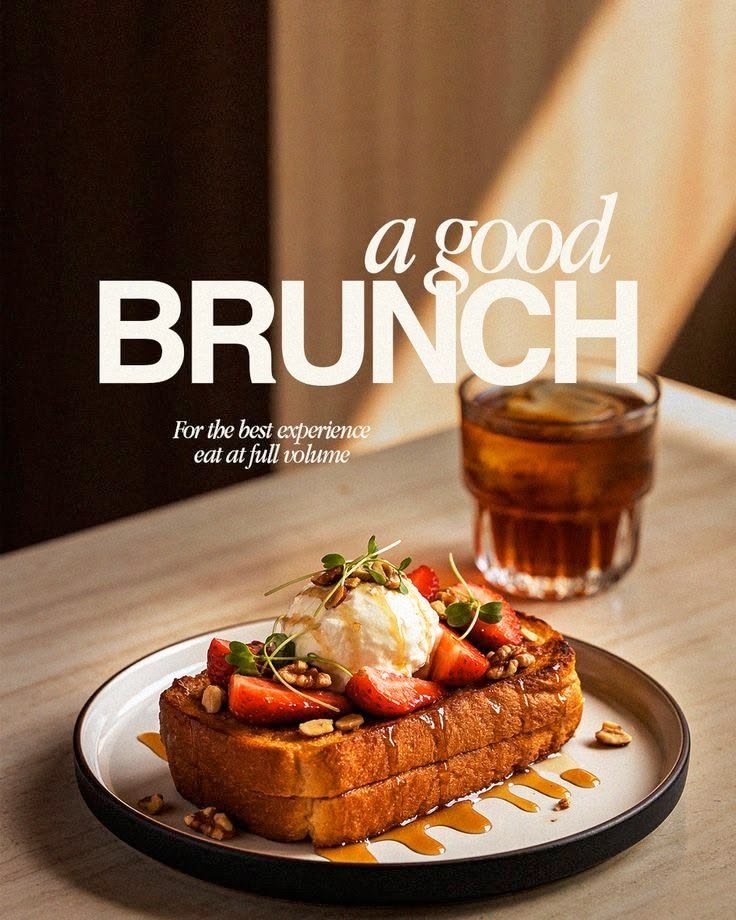 Fotografia editoriale di un brunch